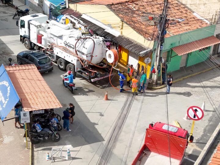 Prefeitura de Maragogi inicia operação de limpeza e desobstrução de bueiros com tecnologia inovadora