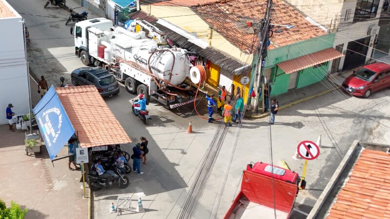 Prefeitura de Maragogi inicia operação de limpeza e desobstrução de bueiros com tecnologia inovadora