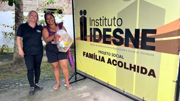 Esperança no prato e no coração: Instituto Idesne entrega 38 cestas básicas pelo projeto Família Acolhida.