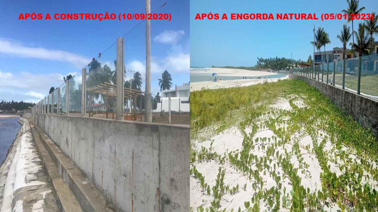 Grupo de secretários do município de Itamaracá visitam obras do Bagwall no litoral alagoano