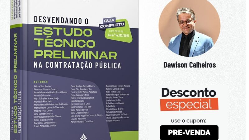 Professor Dawison Calheiros lança livro sobre Contratação Pública