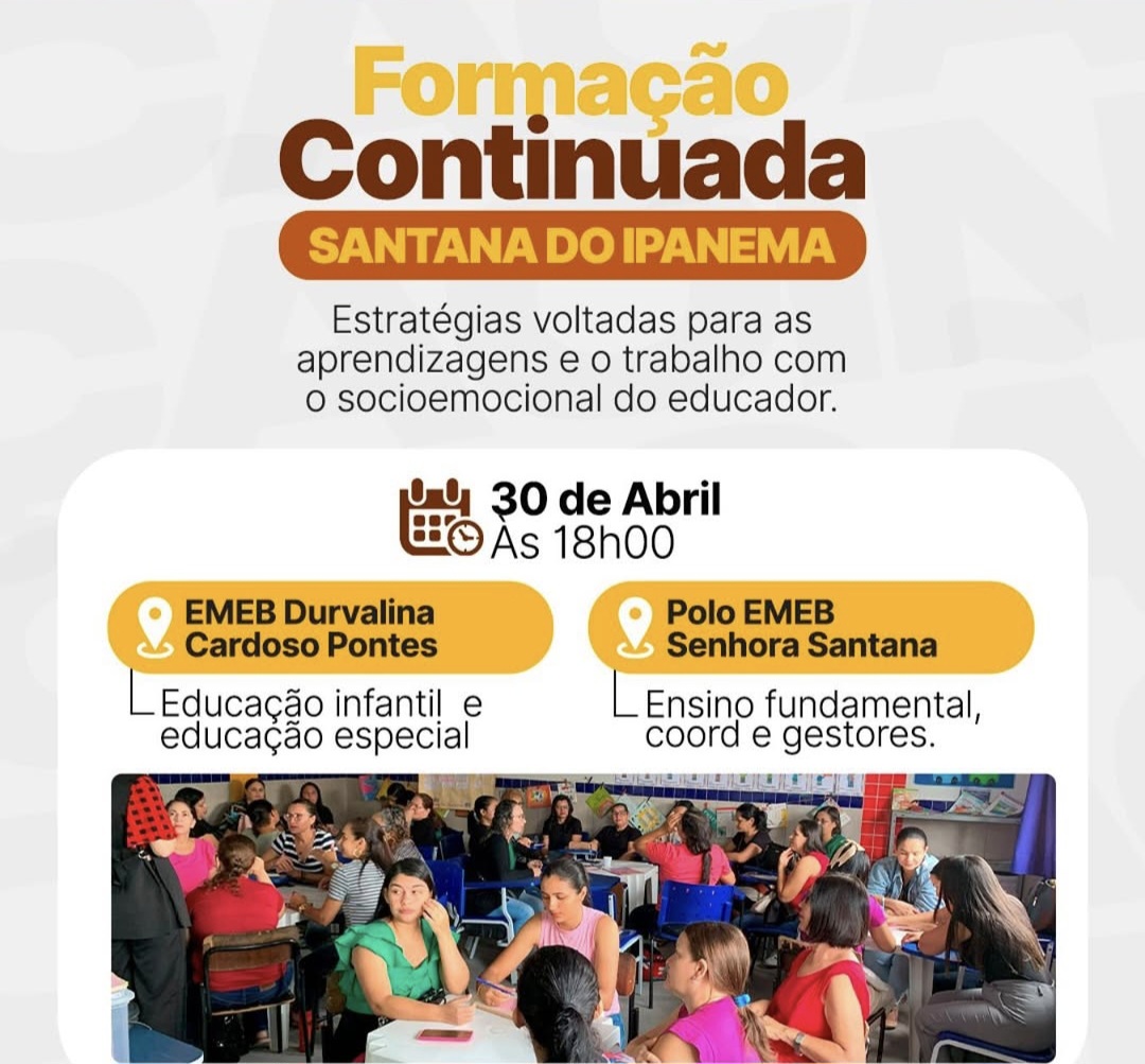 Idesne dá continuidade da Jornada Pedagógica em Inhapi e Formação Continuada em Santana do Ipanema.