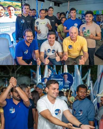 Prefeito e vice lideram grande ato político em Quebrangulo e reafirmam apoio à reeleição de Alexandre Ayres.